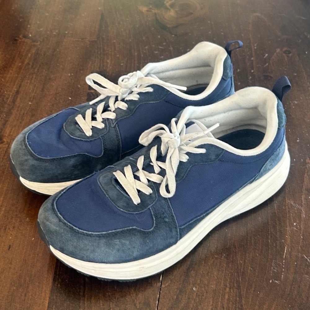 Bronax Sneakers Women 10.5‎ Men 9 EU 42 Navy Blue Suede Unisex Athletic Shoes